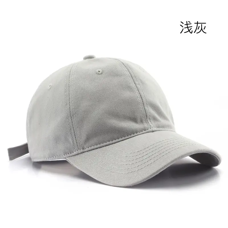 Men's Light Gray Big Head Baseball Cap - Image 2