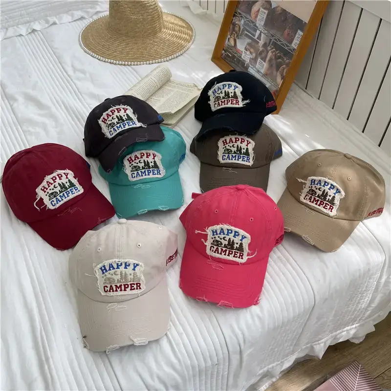 American Retro Baseball Caps for Women Washable Wide Brim - Image 9