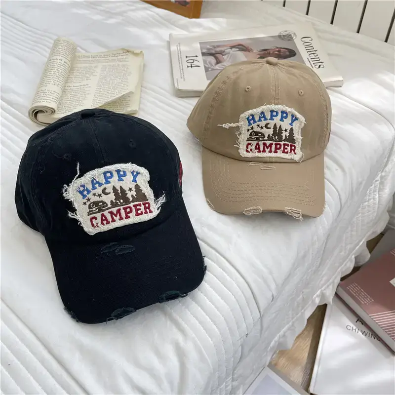 American Retro Baseball Caps for Women Washable Wide Brim - Image 10