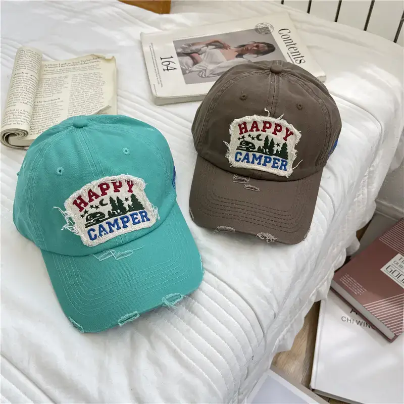 American Retro Baseball Caps for Women Washable Wide Brim - Image 11