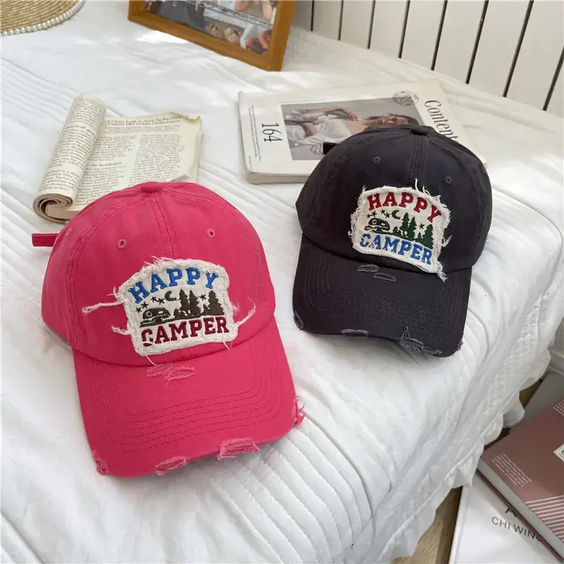 American Retro Baseball Caps for Women Washable Wide Brim - Image 12