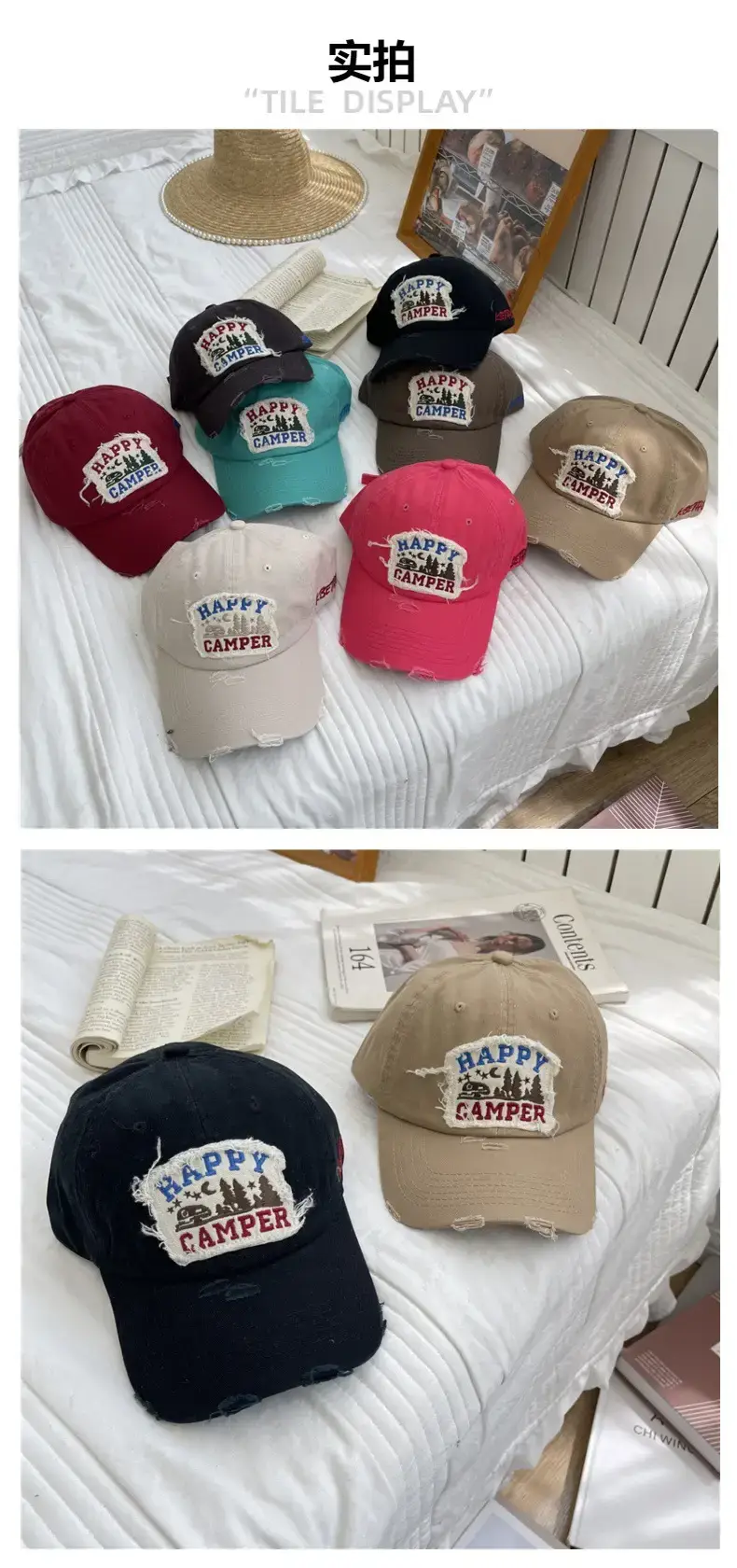 American Retro Baseball Caps for Women Washable Wide Brim — feature 2