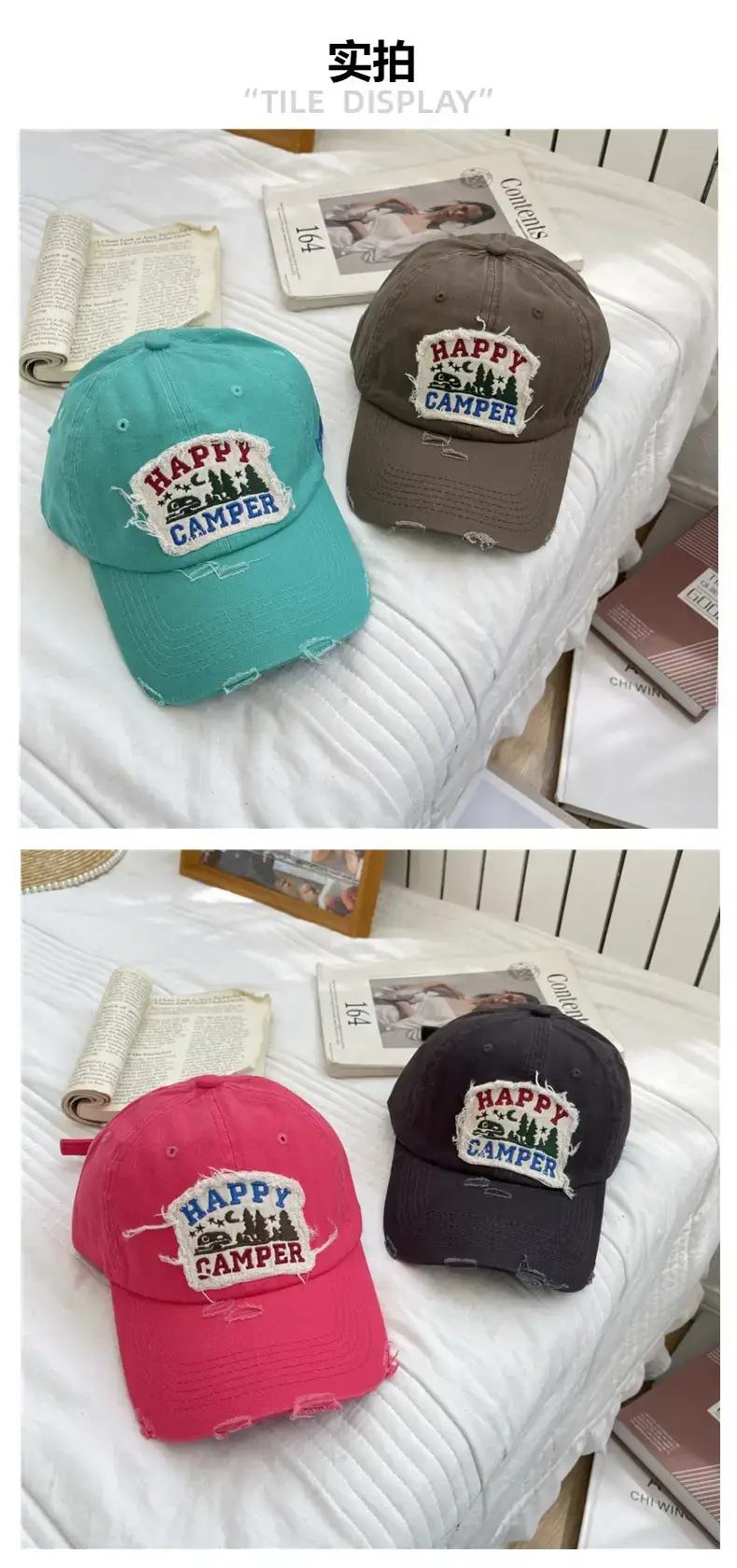 American Retro Baseball Caps for Women Washable Wide Brim — feature 3
