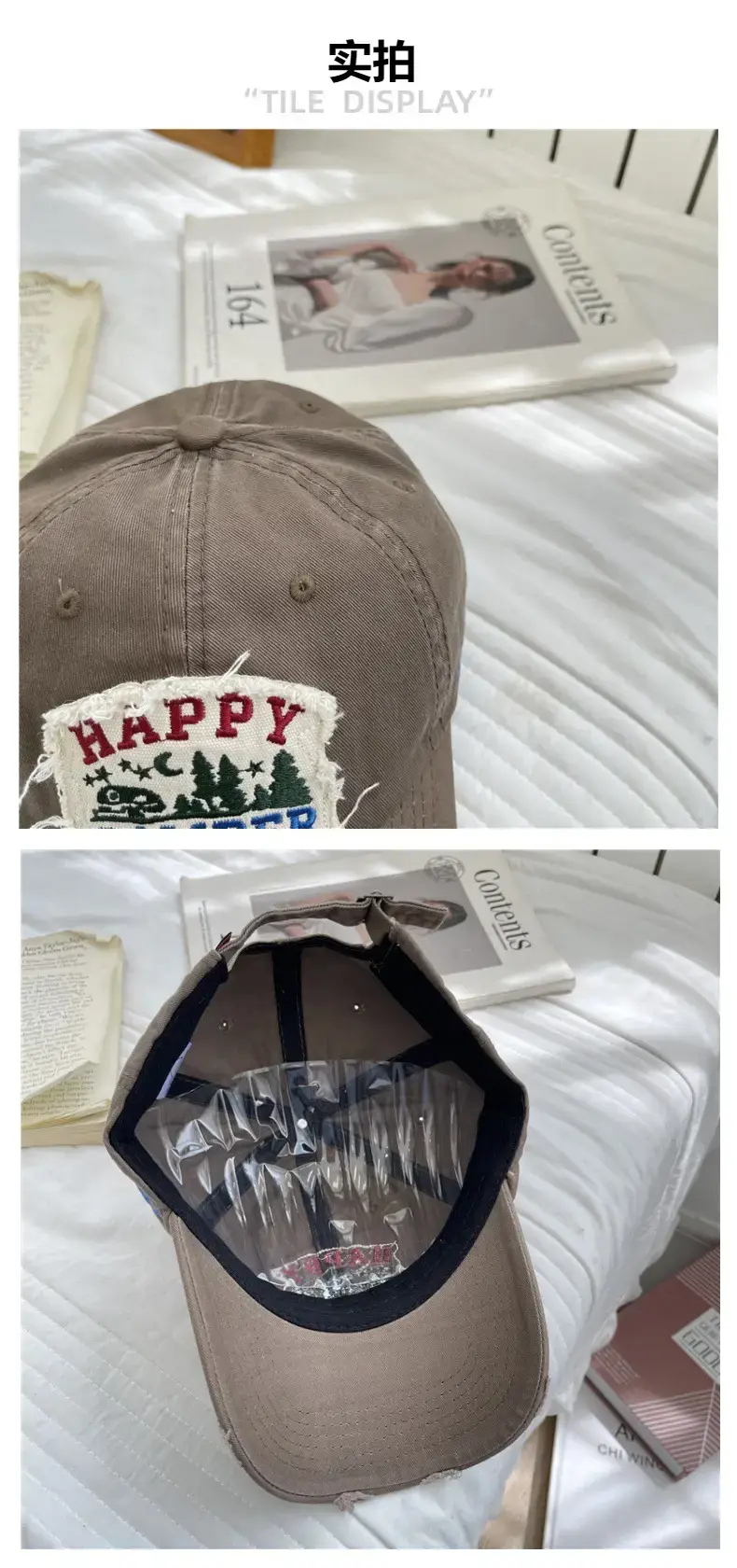 American Retro Baseball Caps for Women Washable Wide Brim — feature 5