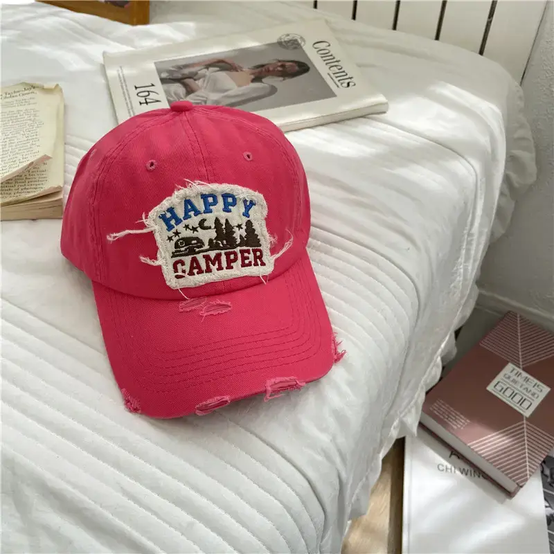 American Retro Baseball Caps for Women Washable Wide Brim - Image 3