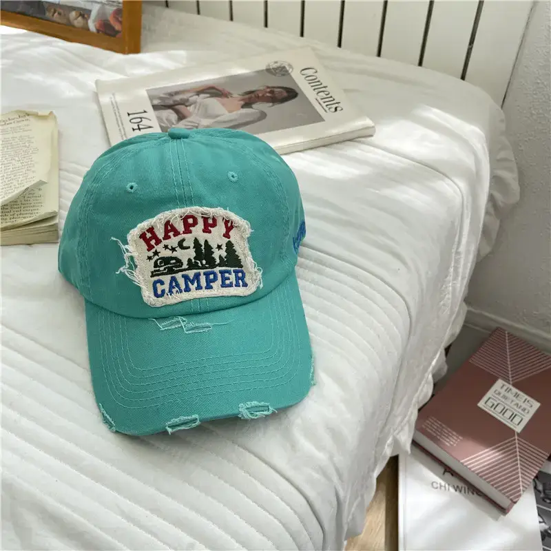 American Retro Baseball Caps for Women Washable Wide Brim - Image 4