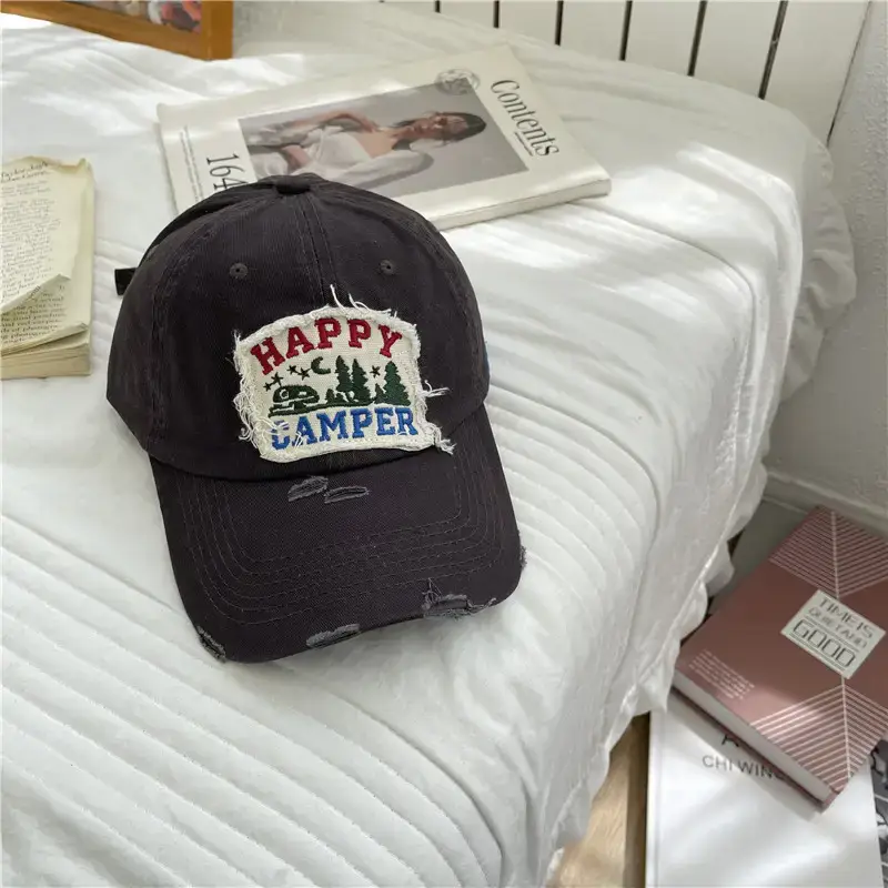 American Retro Baseball Caps for Women Washable Wide Brim - Image 5