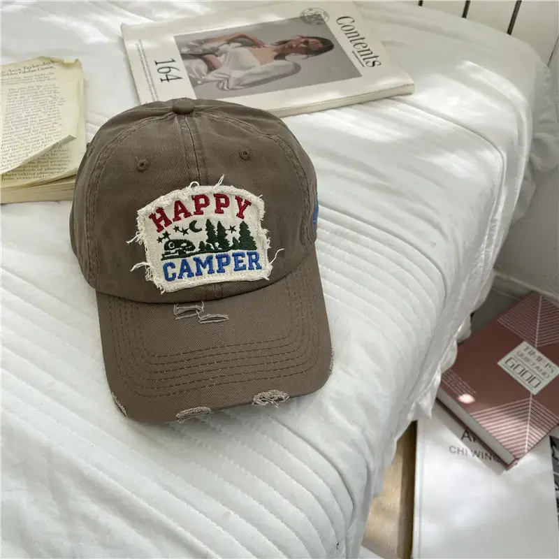 American Retro Baseball Caps for Women Washable Wide Brim - Image 6