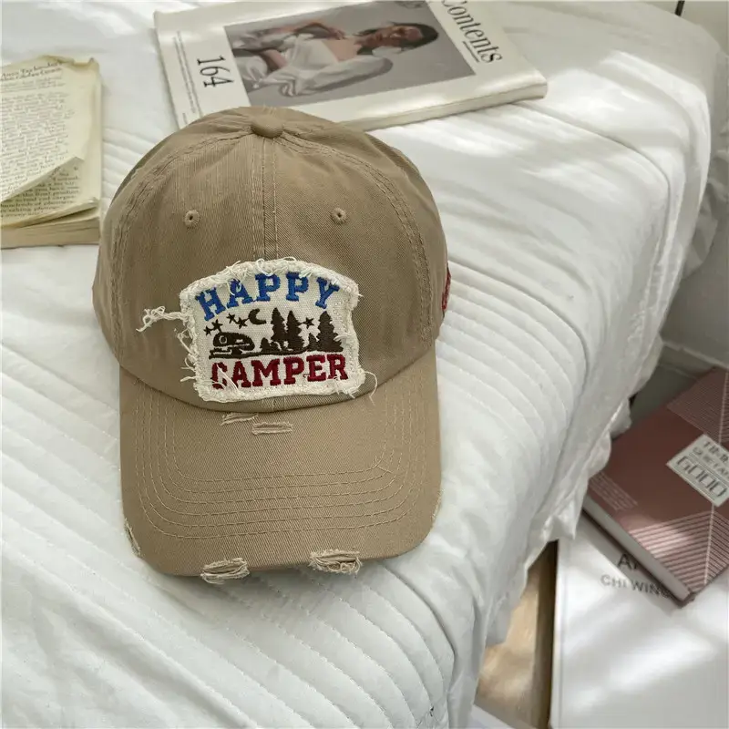 American Retro Baseball Caps for Women Washable Wide Brim - Image 8