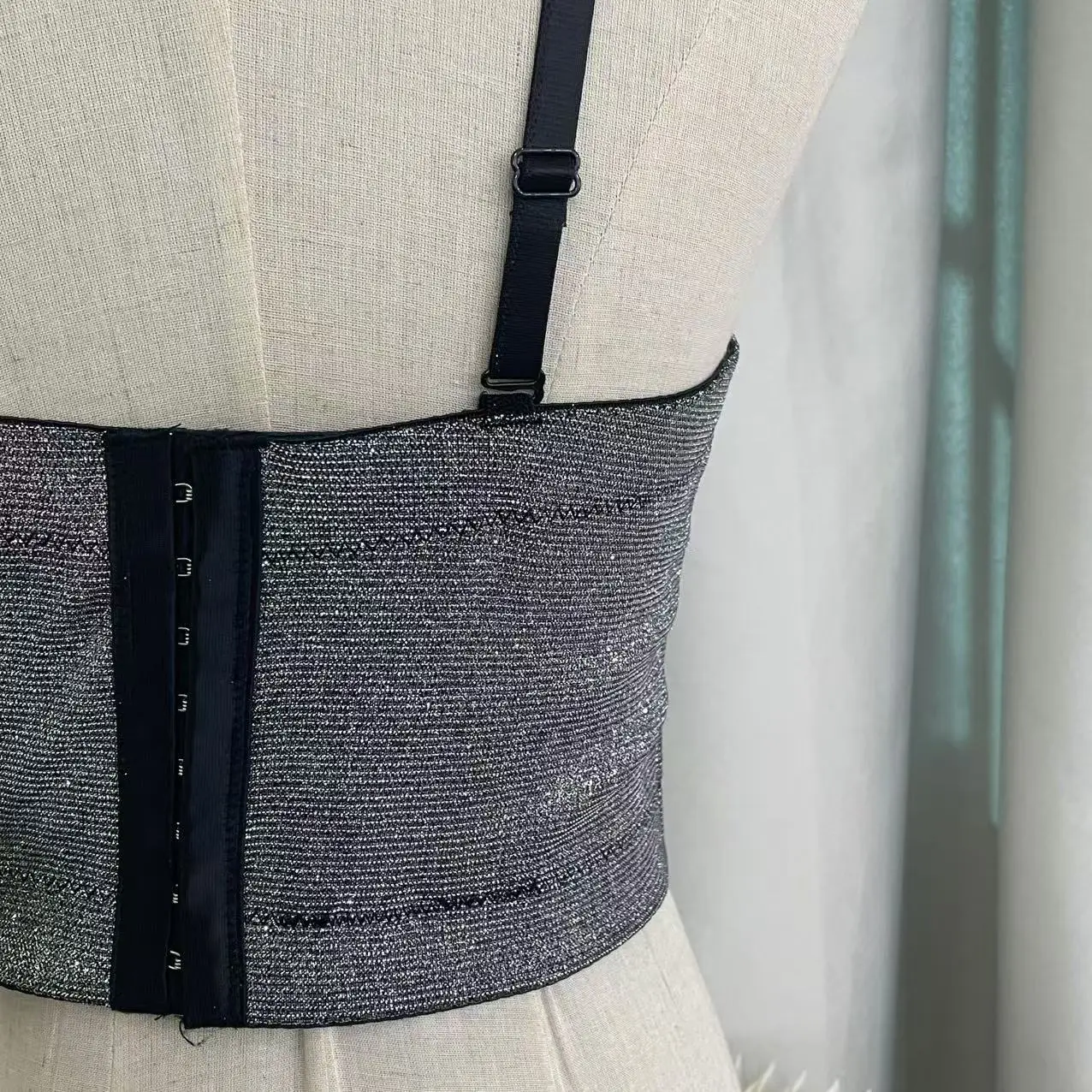 Sexy Glitter Strapless Corset Plus Size — feature 9