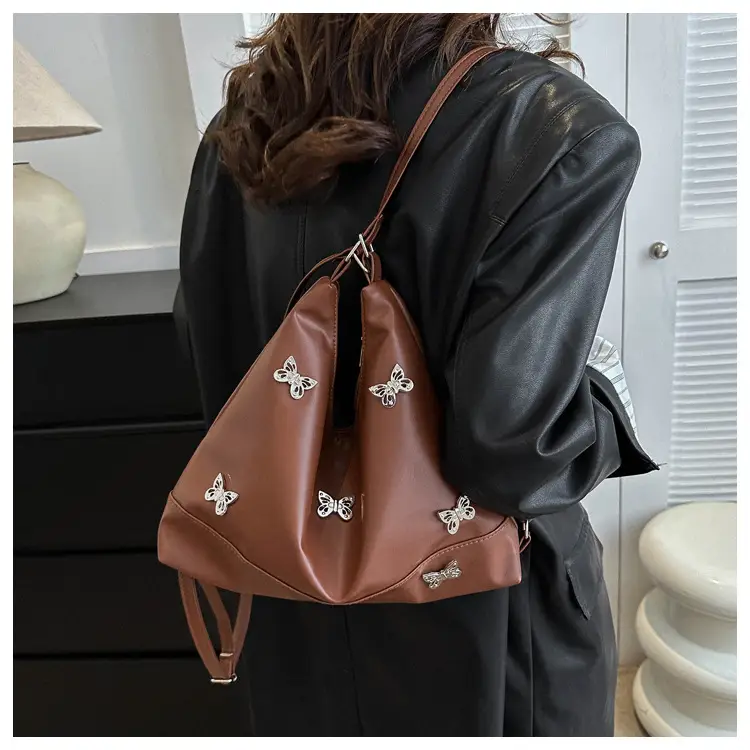 Black Leather Butterfly Shoulder Bag for Women — feature 15
