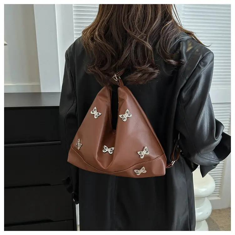 Black Leather Butterfly Shoulder Bag for Women — feature 16