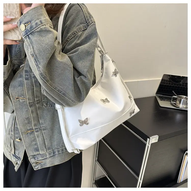 Black Leather Butterfly Shoulder Bag for Women — feature 18
