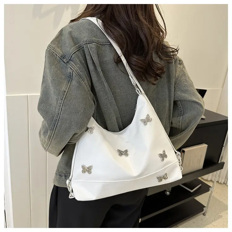 Black Leather Butterfly Shoulder Bag for Women — feature 19