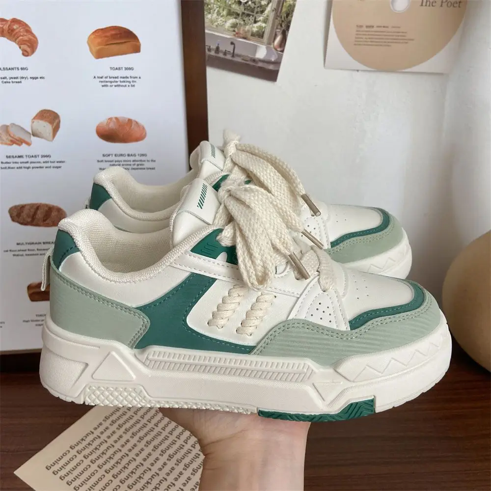 Women's Trendy White Sneakers 2025 Spring Casual Sports - Image 2