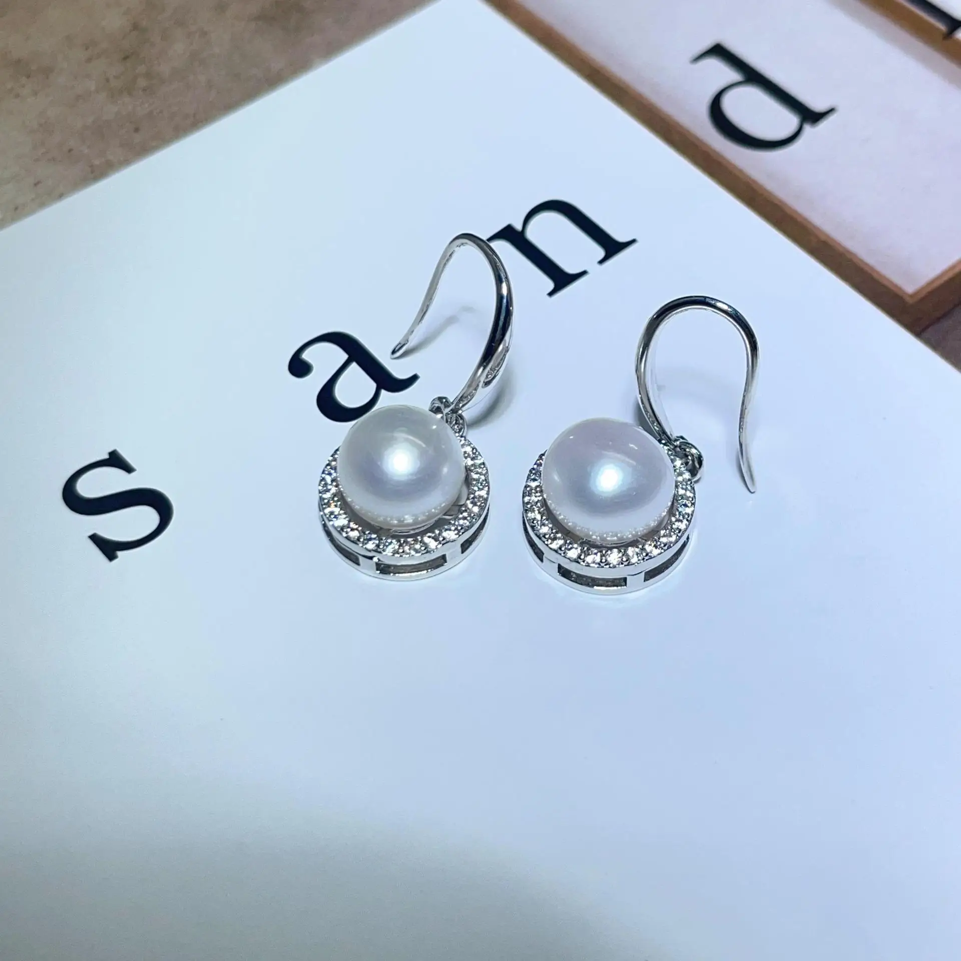 Pearl Earrings Bird's Nest Design Gold Plated 2024 - Image 14