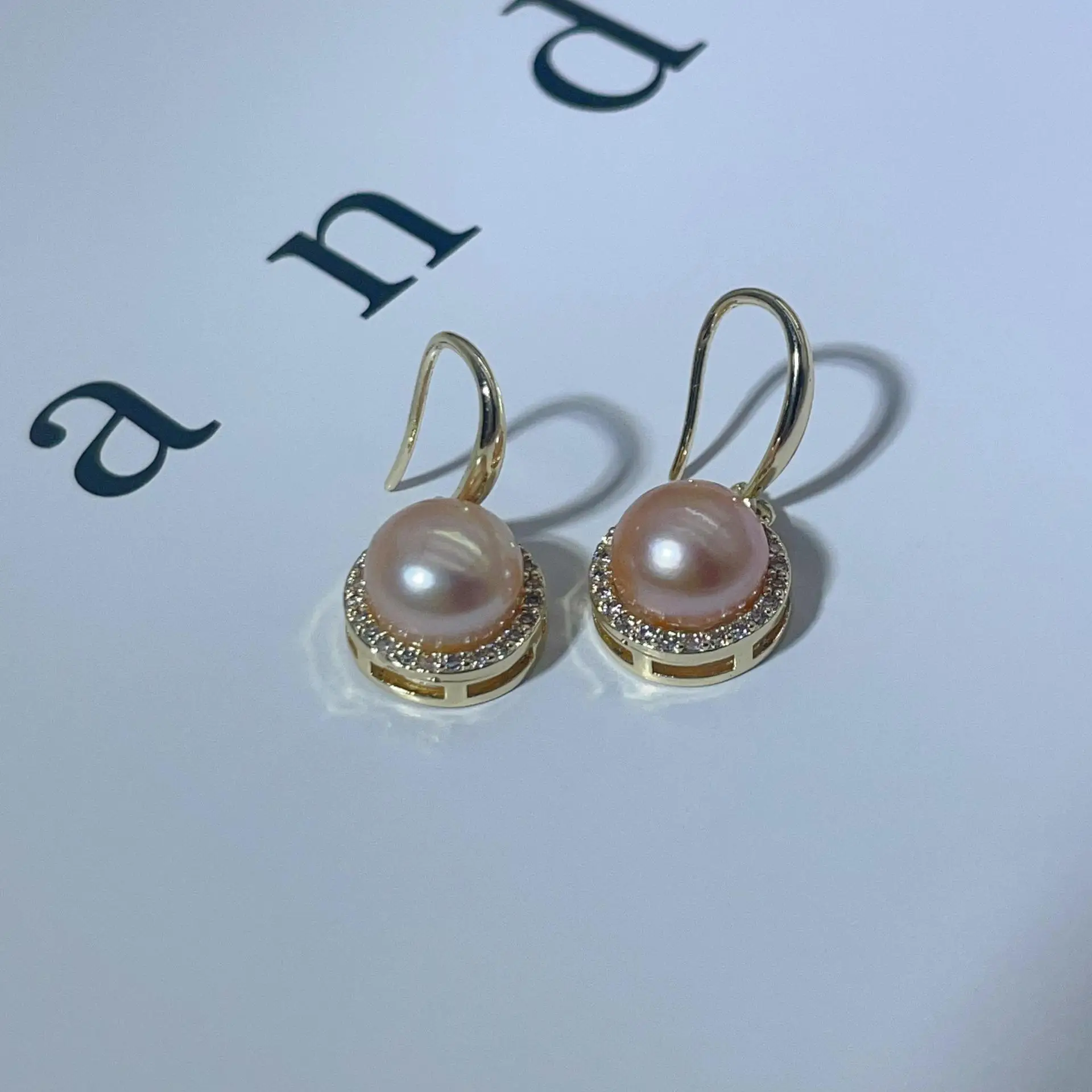 Pearl Earrings Bird's Nest Design Gold Plated 2024 - Image 15