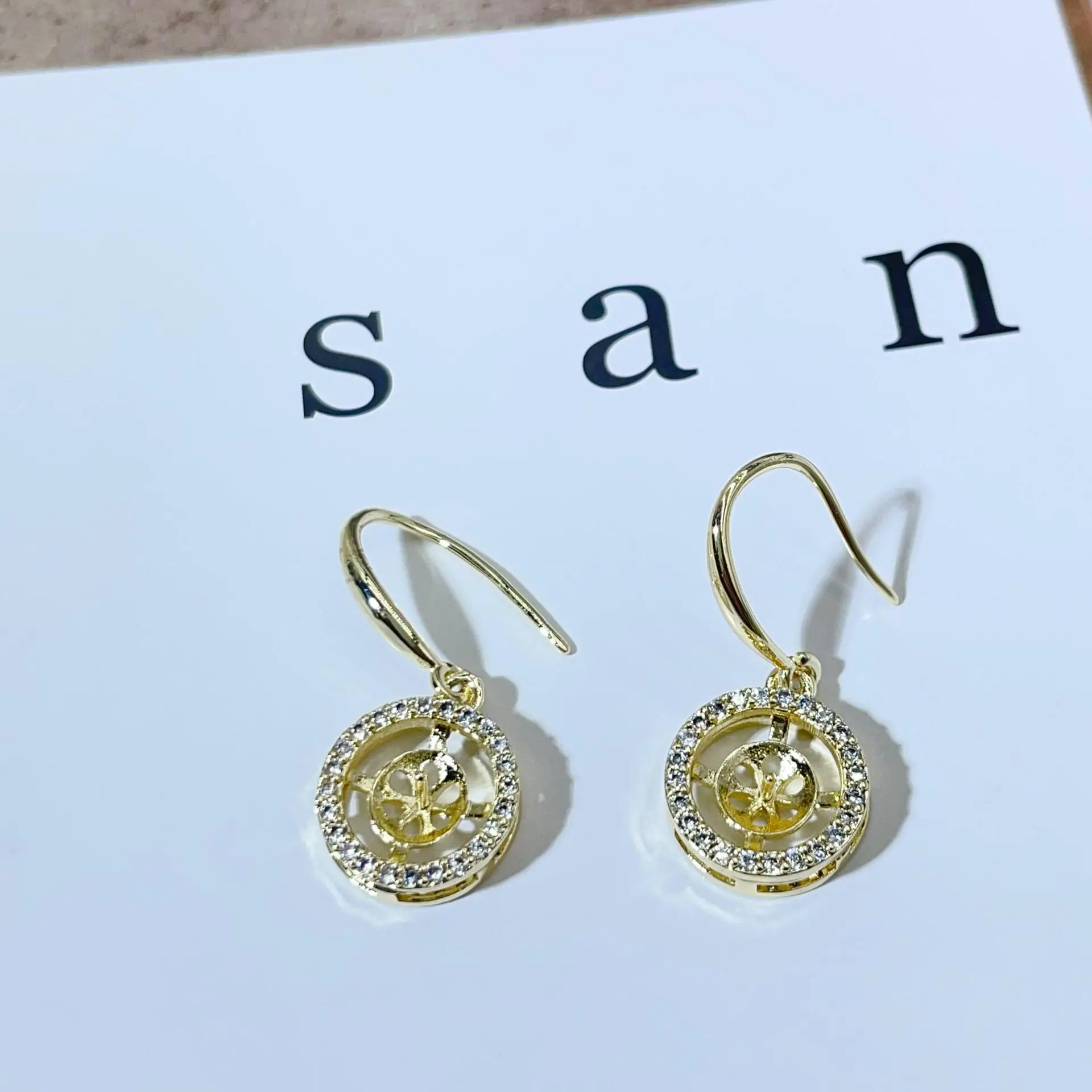 Pearl Earrings Bird's Nest Design Gold Plated 2024 — feature 14