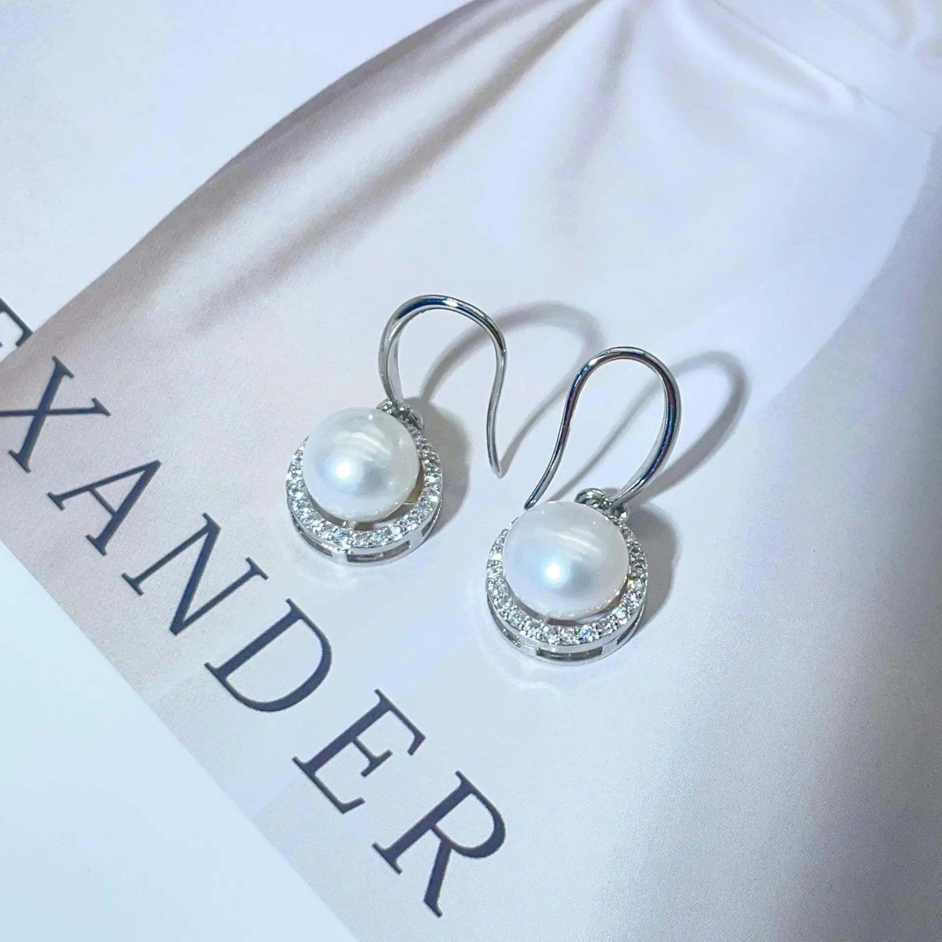 Pearl Earrings Bird's Nest Design Gold Plated 2024 — feature 9