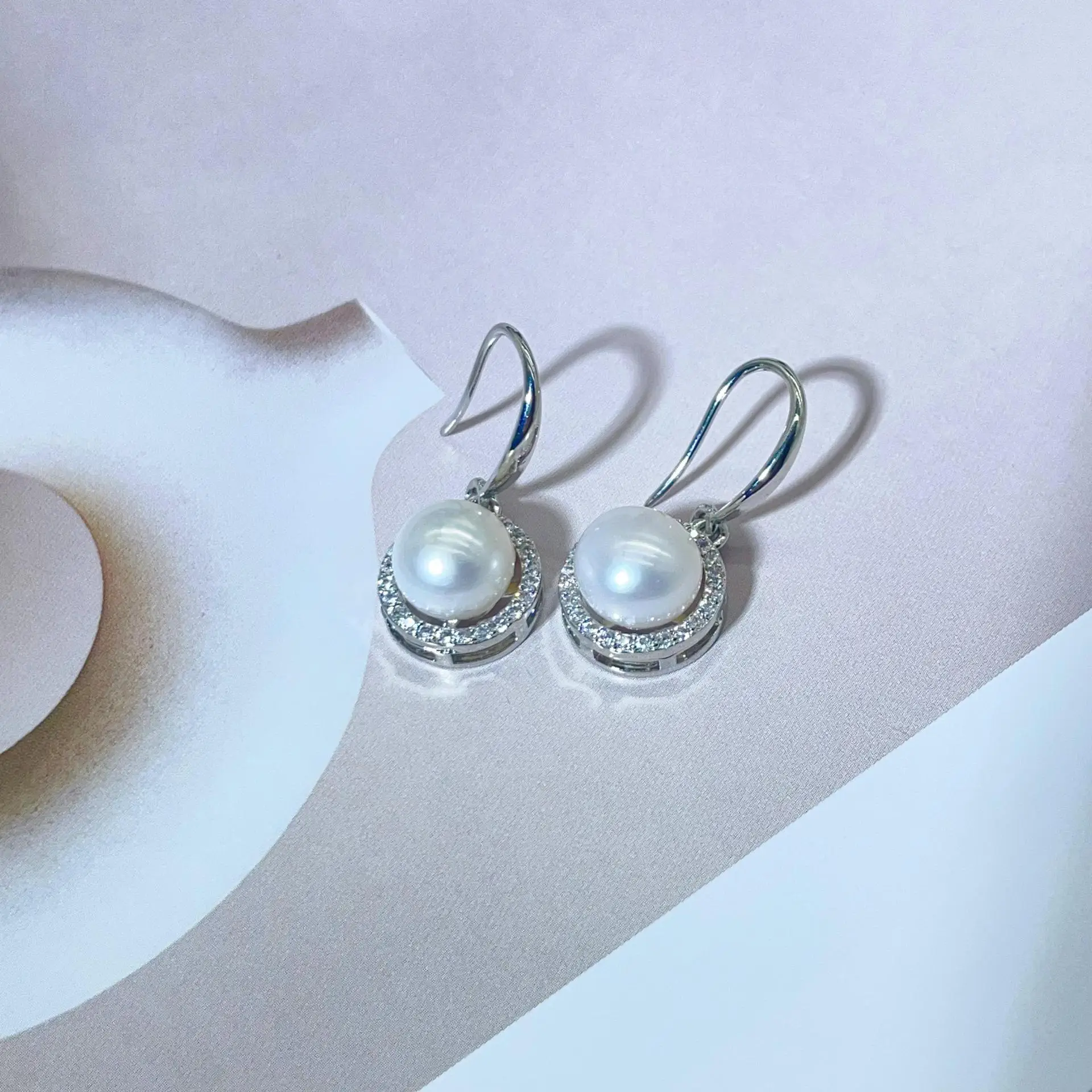 Pearl Earrings Bird's Nest Design Gold Plated 2024 - Image 6