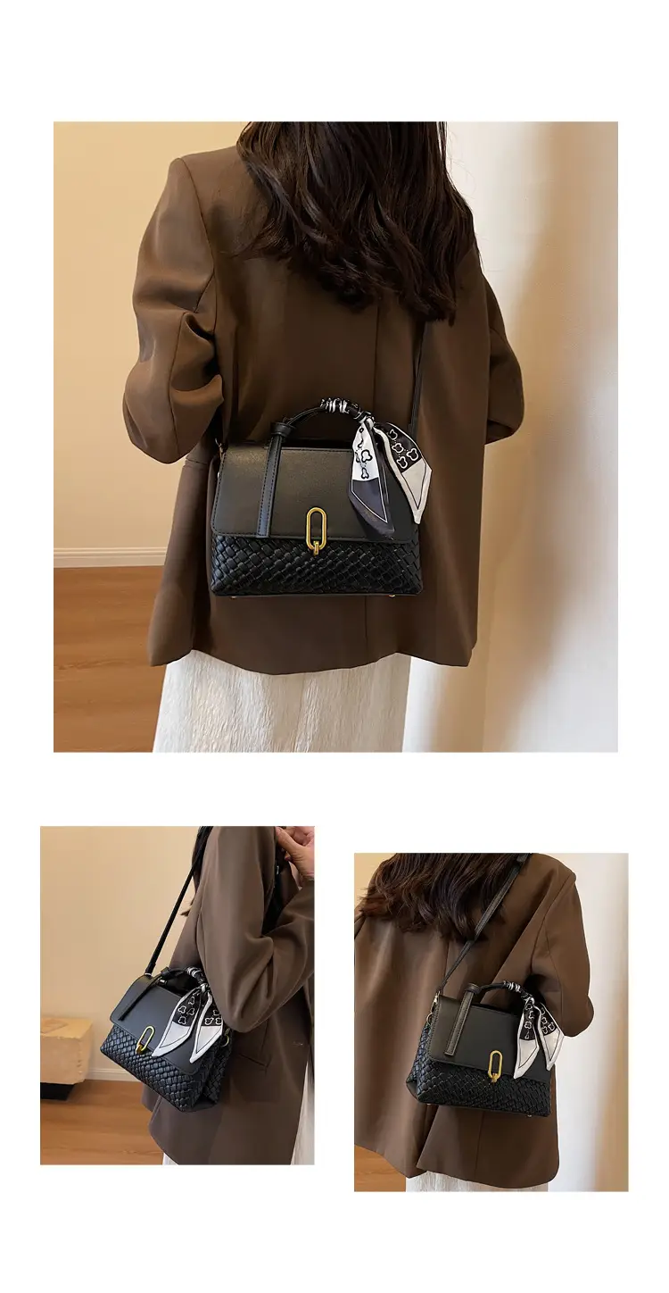 Green Crocodile Textured Women's Shoulder Bag New 2023 — feature 21