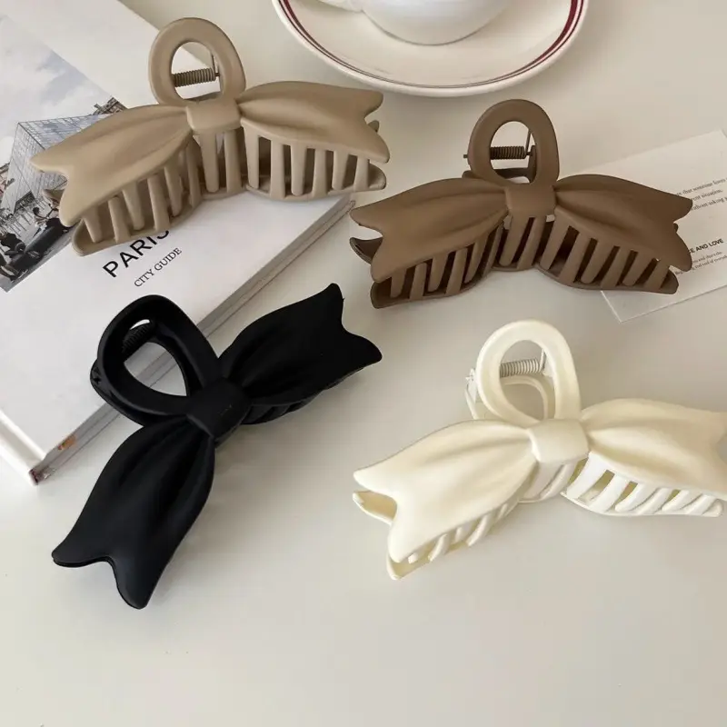 Elegant Frosted Shark Clip for Hair Styling - Image 5