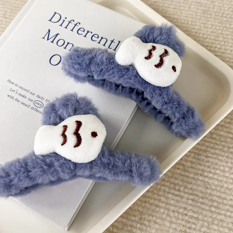 Blue Fish Plush Hair Clip for Women 2026 - Image 4