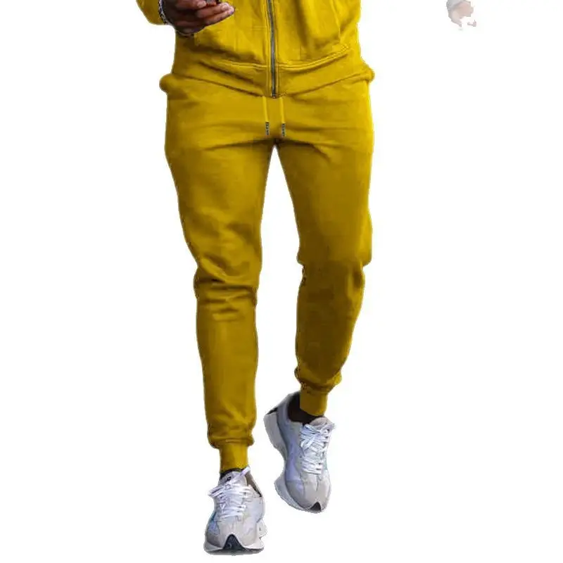 2025 Men's Blue Casual Pants with Zip Front