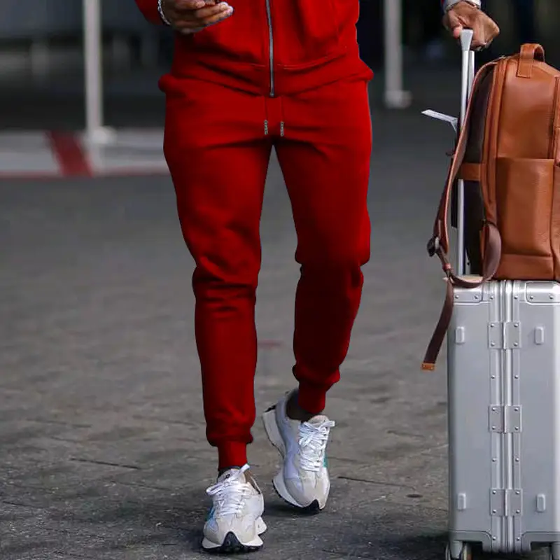 2025 Men's Blue Casual Pants with Zip Front — feature 15