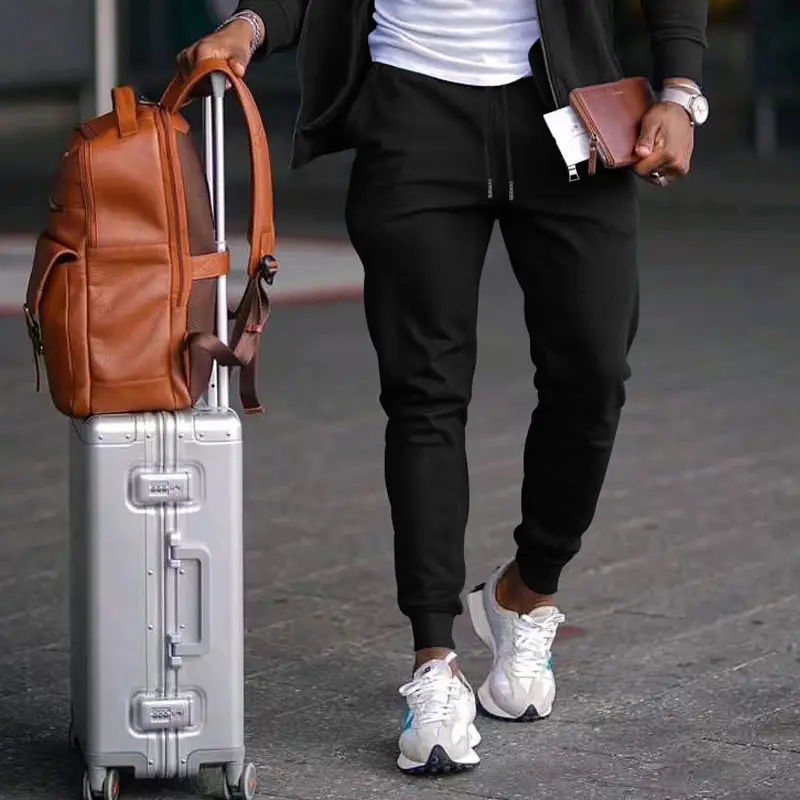 2025 Men's Blue Casual Pants with Zip Front — feature 18