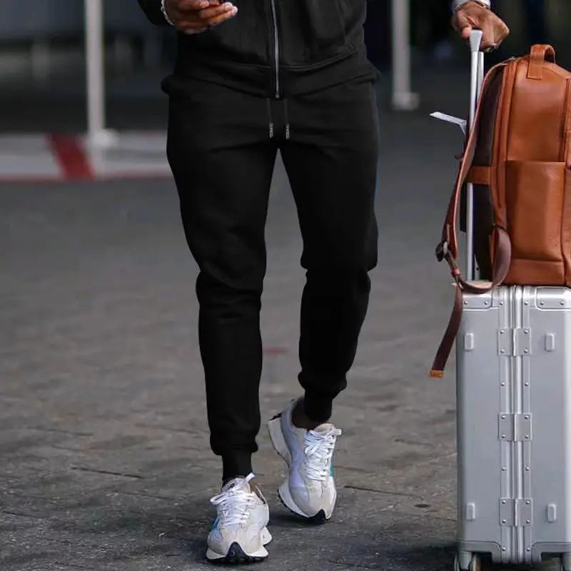 2025 Men's Blue Casual Pants with Zip Front — feature 19
