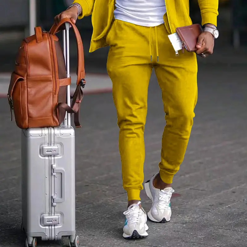 2025 Men's Blue Casual Pants with Zip Front — feature 22
