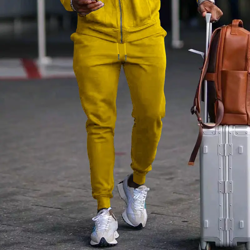 2025 Men's Blue Casual Pants with Zip Front — feature 23