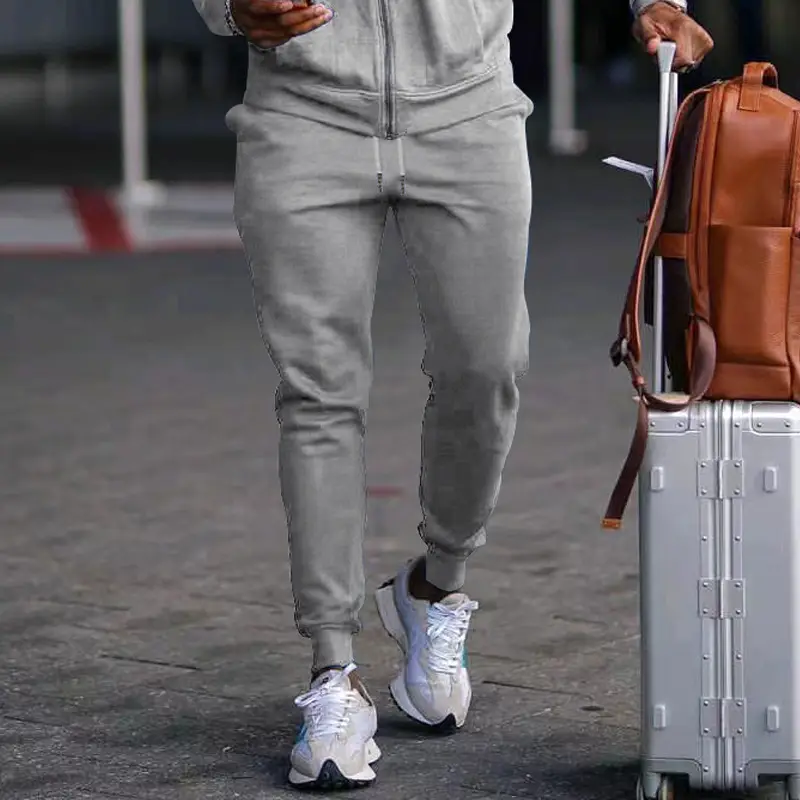 2025 Men's Blue Casual Pants with Zip Front — feature 31