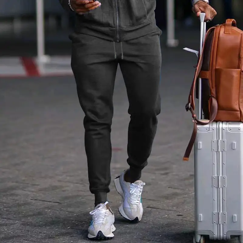 2025 Men's Blue Casual Pants with Zip Front — feature 35