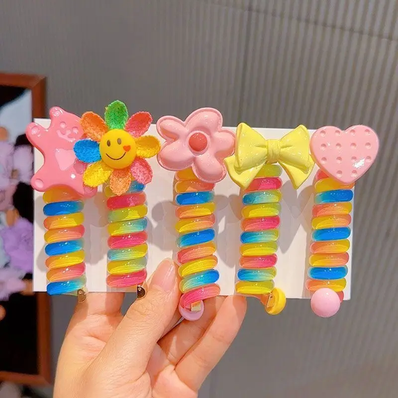 Rainbow Hair Ring for Girls 3-6 Years — feature 2
