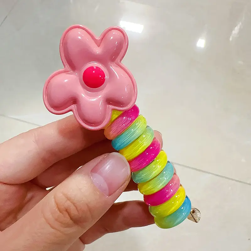 Rainbow Hair Ring for Girls 3-6 Years - Image 2
