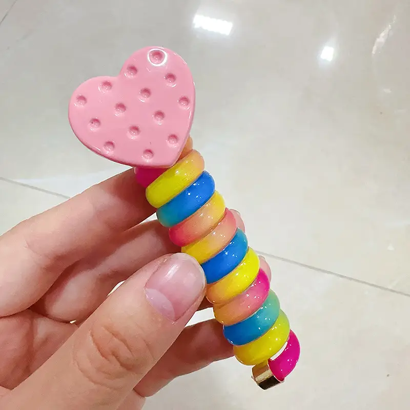 Rainbow Hair Ring for Girls 3-6 Years - Image 3