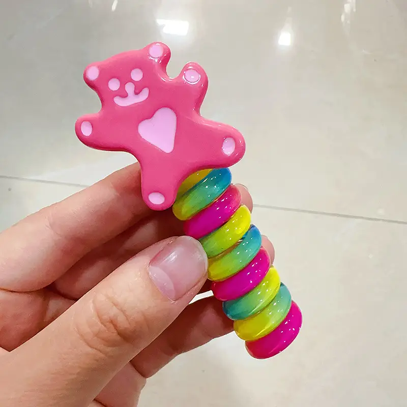 Rainbow Hair Ring for Girls 3-6 Years - Image 5