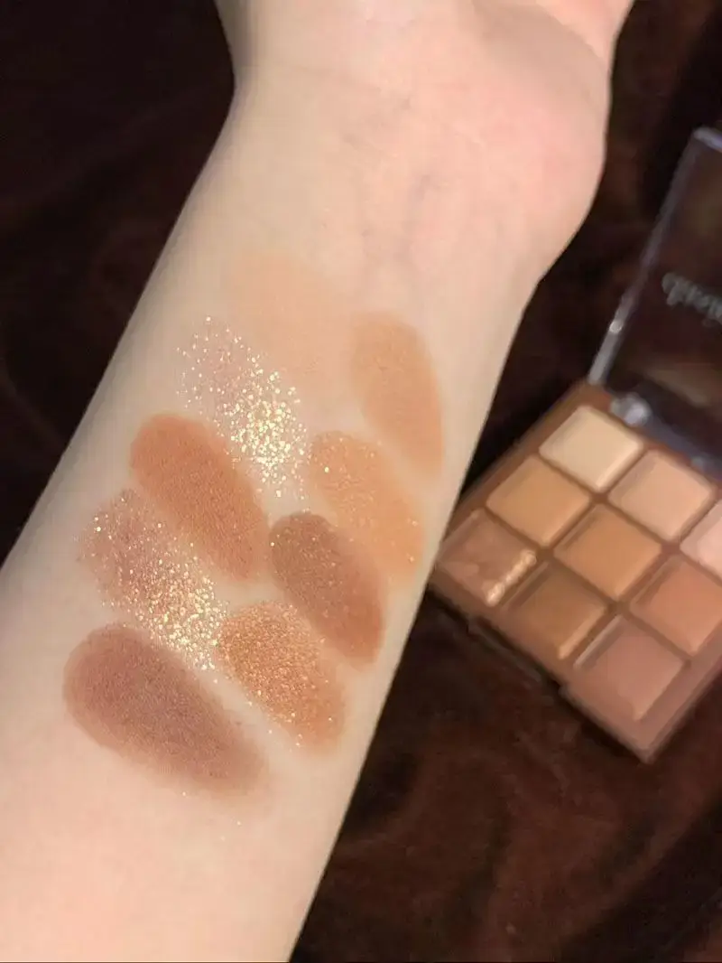 Love mocha chocolate nine-color eyeshadow plate matte pearlescent — feature 12