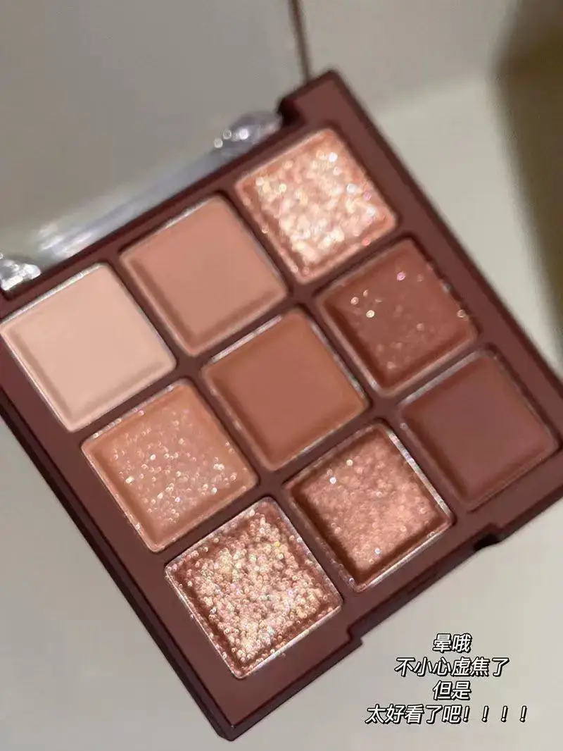 Love mocha chocolate nine-color eyeshadow plate matte pearlescent — feature 16