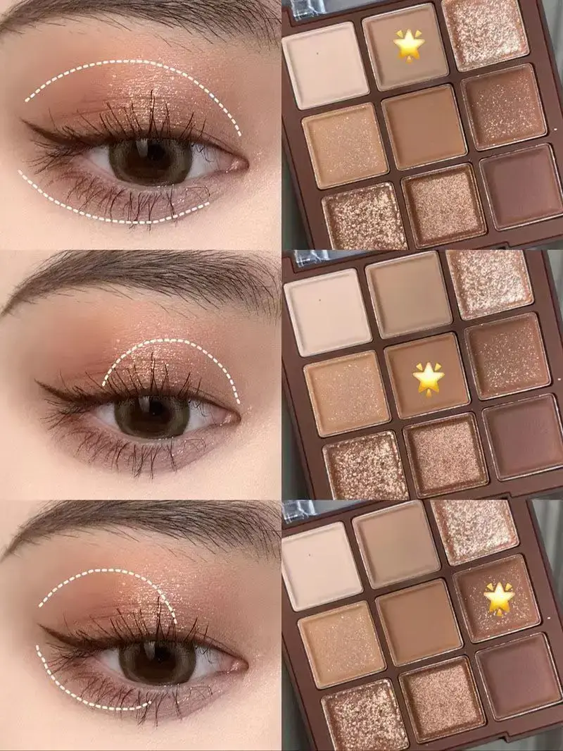Love mocha chocolate nine-color eyeshadow plate matte pearlescent — feature 8