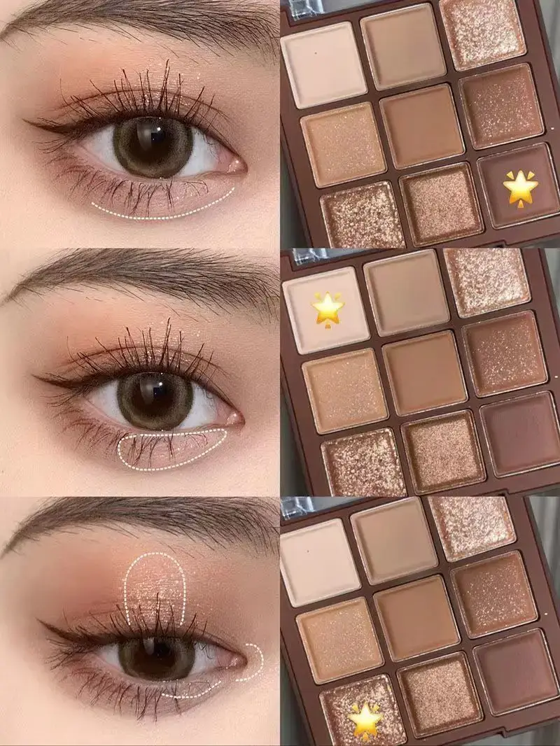 Love mocha chocolate nine-color eyeshadow plate matte pearlescent — feature 9
