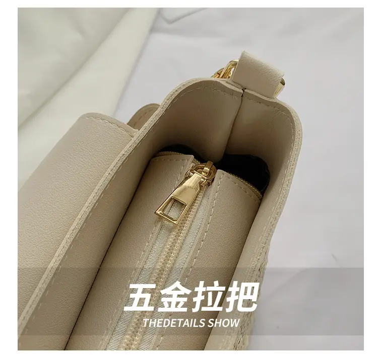 Women's 2023 Straw Bag with Buckle & Shoulder Crossbody — feature 10