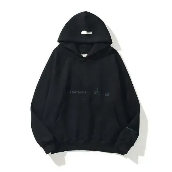 2022 Black Hooded Sweatshirt Loose Fit - Image 6