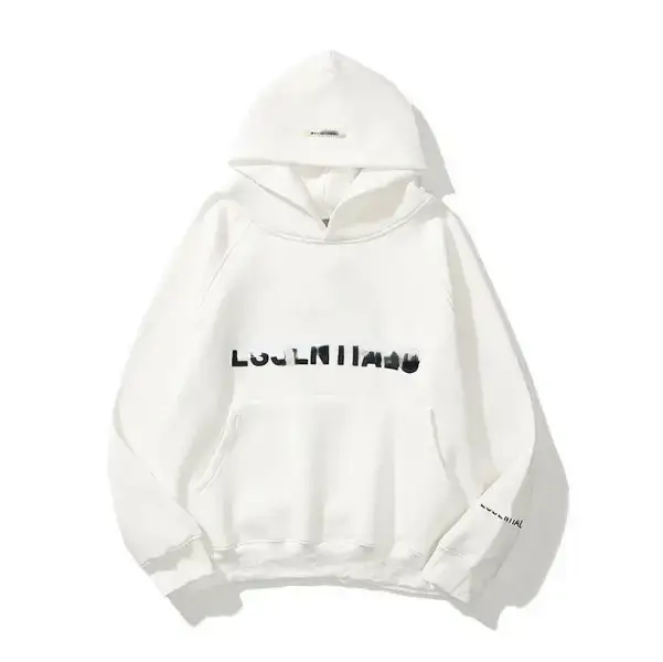 2022 Black Hooded Sweatshirt Loose Fit - Image 8