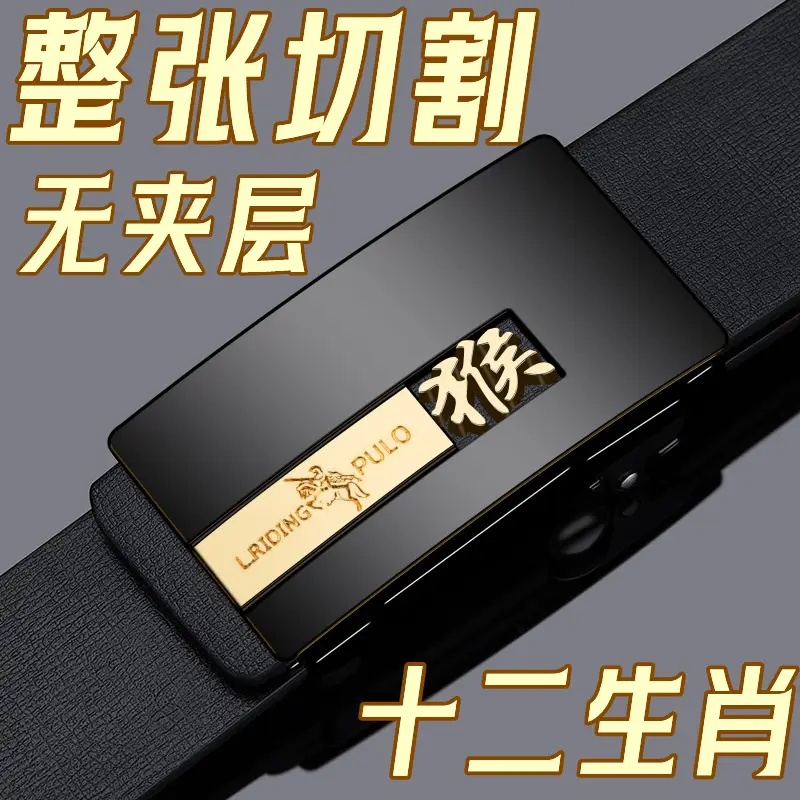 Genuine Leather Belt with 12 Slices for Men - Image 26