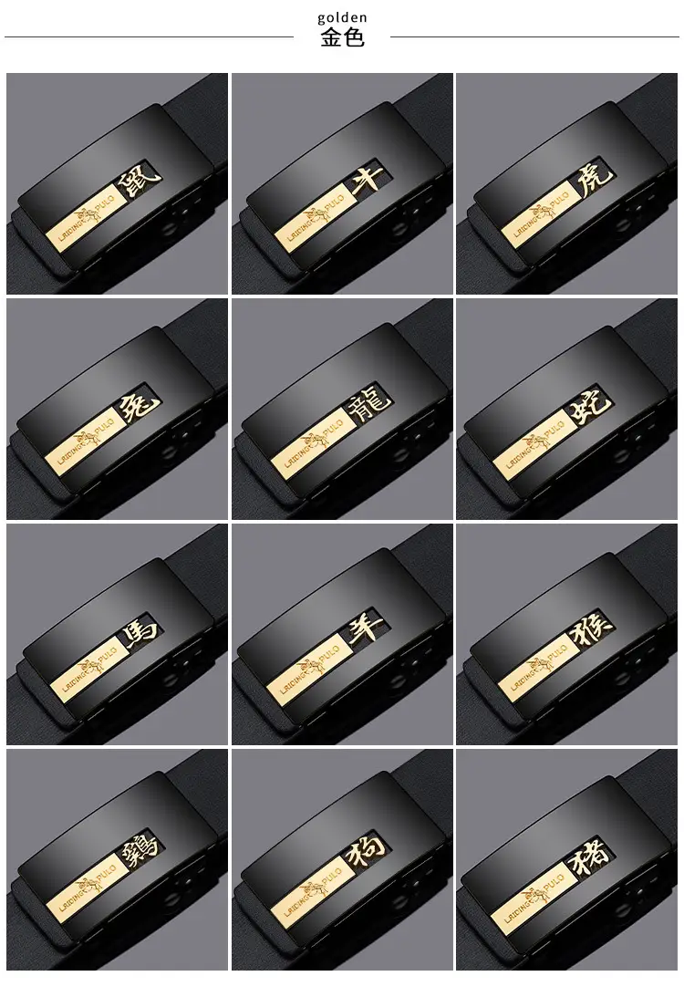 Genuine Leather Belt with 12 Slices for Men — feature 15