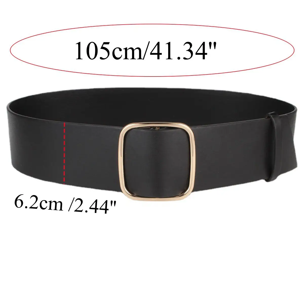 Brown Leather Belt with Gold Buckle for Men — feature 13