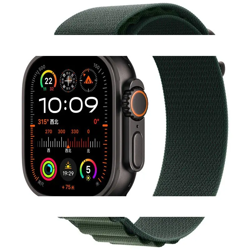 Suitable for Apple Iwatch11 Watch Strap Applewatch S1098 Alpine Nylon Loop Strap Ultra3